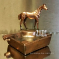 Customized art table decor metal bronze sculpture ashtrays